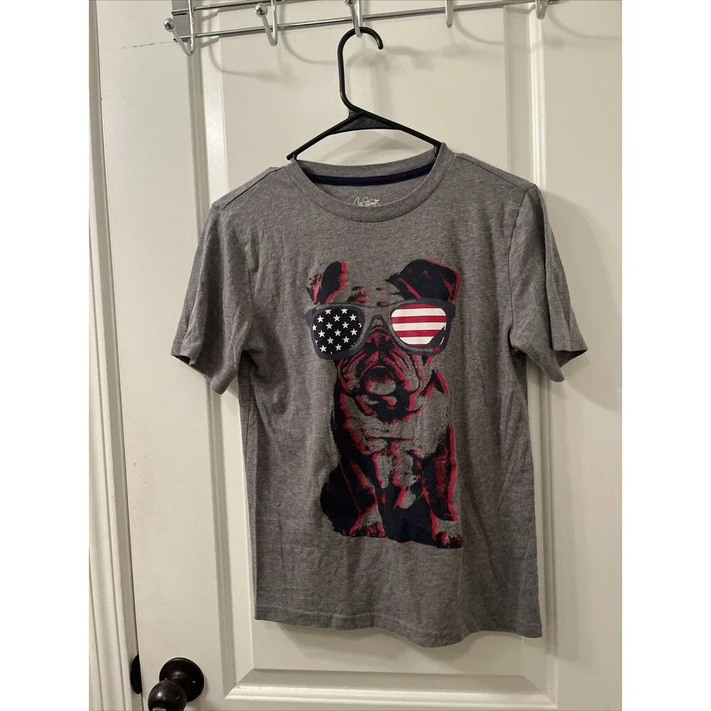 City Streets Boys Short Sleeve T-Shirt Graphic Size L 14/16 Gray